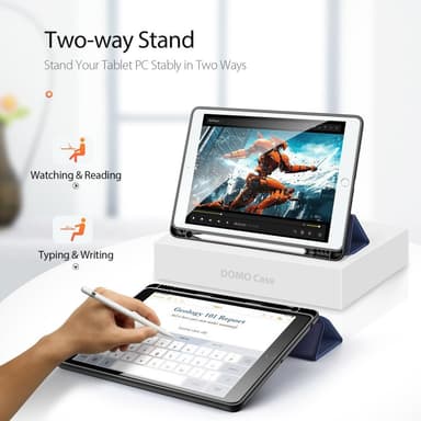 DUX DUCIS Domo Apple iPad 10.2 2021/2020/2019 fodral Tri-Fold Blå