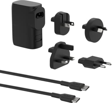 Belkin BoostCharge 25W hybridväggladdare + 5000mAh powerbank (svart)