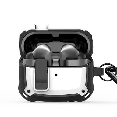 DUX DUCIS för Samsung Galaxy Buds3 Pro Buds3 Fodral Skal med krok - Vit