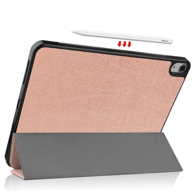 Apple iPad Air (2020) (2022) Slim fit tri-fold fodral - Rose Gold