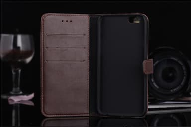 iPhone 6 / 6s Retro Plånboksfodral / Fodral - Mörkbrun