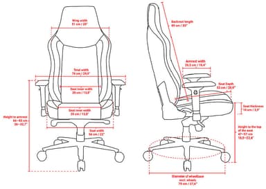 Arozzi Vernazza XL SoftFabric gamingstol (mörkgrå)