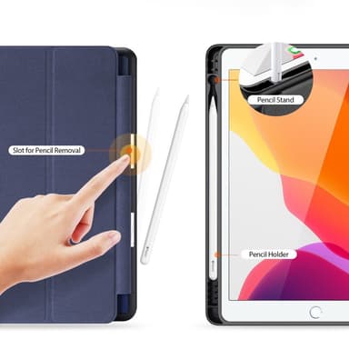 DUX DUCIS Domo Apple iPad 10.2 2021/2020/2019 fodral Tri-Fold Blå