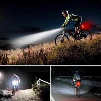 YOUOKLIGHT Vattentät Cykellampa LED Super Bright Cylinderlampa