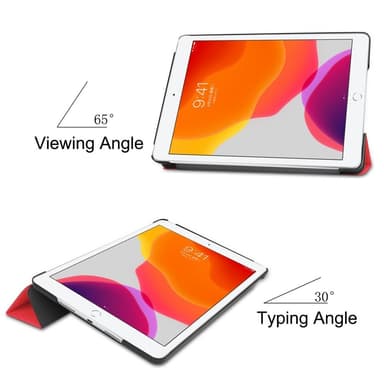 Apple iPad 10.2 2021/2020/2019 Slim fit tri-fold fodral - Röd