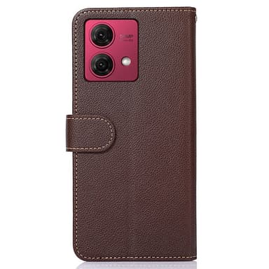 Motorola Moto G84 5G KHAZNEH Plånboksfodral - Brun/Blå