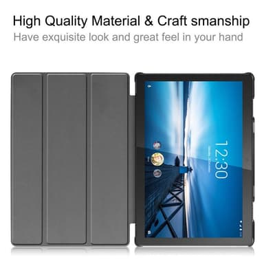 Tri-fold Fodral till Lenovo Tab M10 FHD REL TB-X605FC - Svart