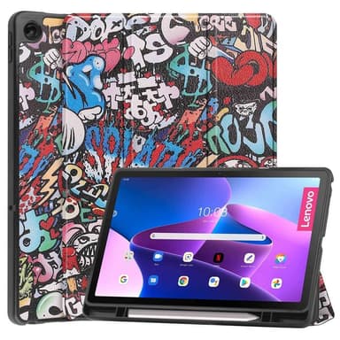 Tri-fold Fodral till Lenovo Tab M10 Plus Gen 3 - Graffiti