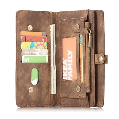 CASEME Samsung Galaxy Note 10 Plus Retro Plånboksfodral - Brun