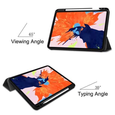 iPad Pro 12.9"" 2020/2018 Slim fit tri-fold fodral - Svart