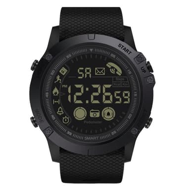 Smartklocka Activity Tracker Vattentät för Apple/Android - Svart