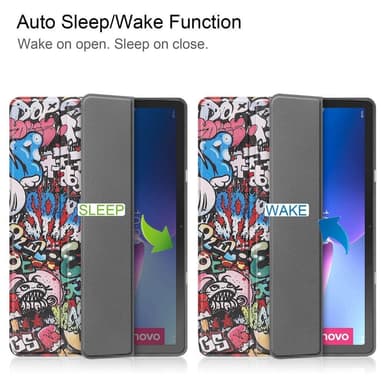 Tri-fold Fodral till Lenovo Tab M10 Plus Gen 3 - Graffiti