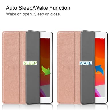 Apple iPad 10.2 2021/2020/2019 Slim fit tri-fold fodral - Rose Gold