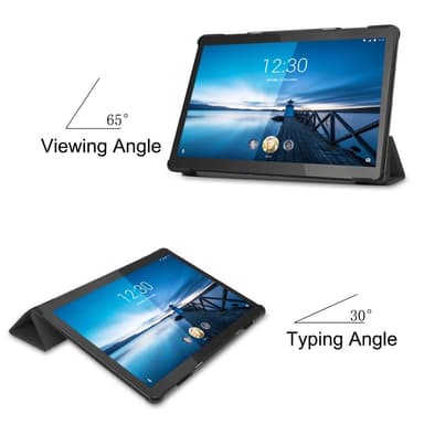 Tri-fold Fodral till Lenovo Tab M10 FHD REL TB-X605FC - Svart