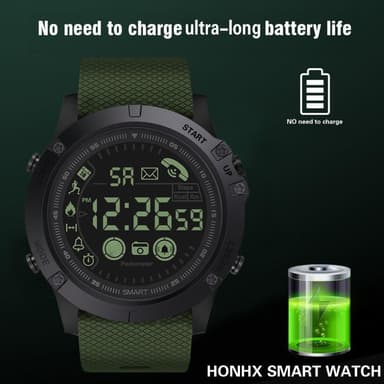 Smartklocka Activity Tracker Vattentät för Apple/Android - Svart