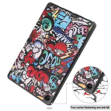 Tri-fold Fodral till Lenovo Tab M10 Plus Gen 3 - Graffiti