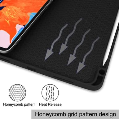iPad Pro 12.9"" 2020/2018 Slim fit tri-fold fodral - Svart