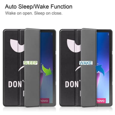 Tri-fold Fodral till Lenovo Tab M10 Plus Gen 3 - Don't Touch Me