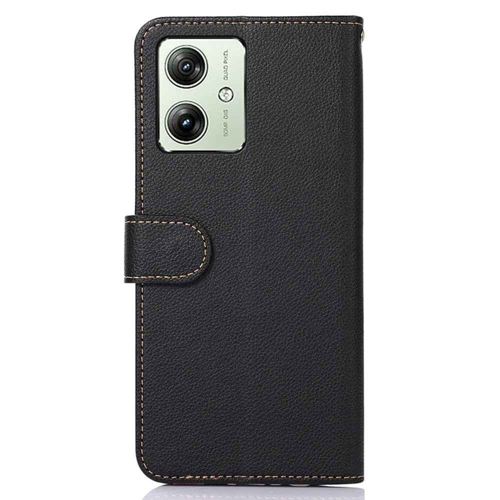 Motorola Moto G54 5G KHAZNEH Plånboksfodral - Svart/Röd