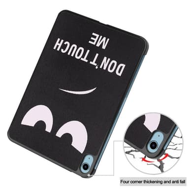 Apple iPad 10.9 2022 Slim fit tri-fold fodral - Don't Touch