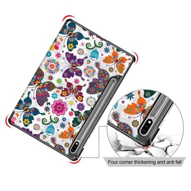 Slim Fit Cover Fodral Till Samsung Galaxy Tab S7 FE /Tab S7 Plus / Tab S8+ - Butterflies
