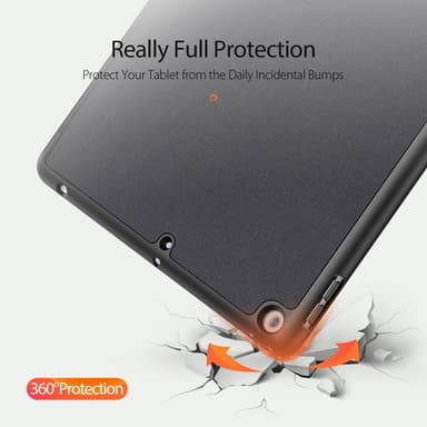 DUX DUCIS Domo Apple iPad 10.2 2021/2020/2019 fodral Tri-Fold Svart