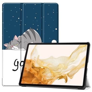 Slim Fit Cover Fodral Till Samsung Galaxy Tab S10+ (S10 Plus) - Cat
