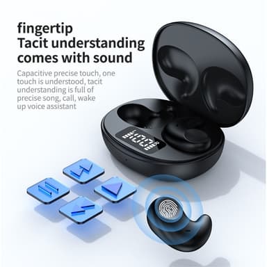 In ear att sova med Sömn Hörlurar Bluetooth Headphones - Vit