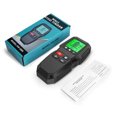 5 i 1 LCD Wall Stud Finder Edge Center Trä ström Metall AC Live Wire Detektor