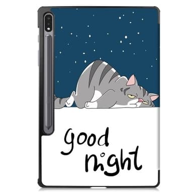 Slim Fit Cover Fodral Till Samsung Galaxy Tab S10+ (S10 Plus) - Cat