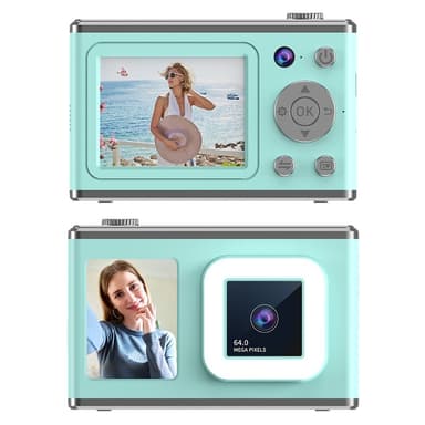 2,4"" Skärm Dual Lens Videoinspelning CCD Digitalkamera med 32GB kort + Läsare