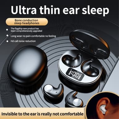 In ear att sova med Sömn Hörlurar Bluetooth Headphones - Vit