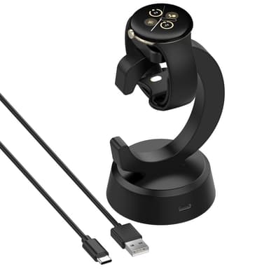 För Google Pixel Watch 3 45/41mm Watch 2 Fitbit Ace LTE Laddare & docka 1m kabel