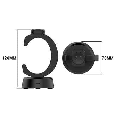 För Google Pixel Watch 3 45/41mm Watch 2 Fitbit Ace LTE Laddare & docka 1m kabel