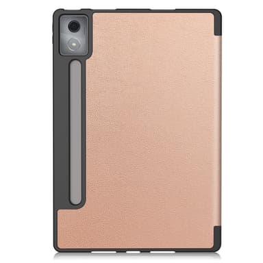 För Lenovo Idea Tab Pro Fodral Tri-Fold Stativ Skal med pennhållare - Rose Gold