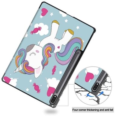 Slim Fit Cover Fodral Till Samsung Galaxy Tab S10+ (S10 Plus) - Unicorn