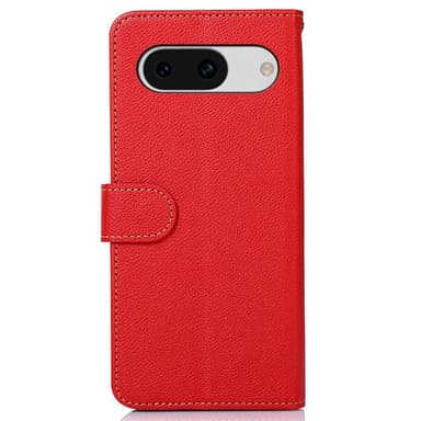 KHAZNEH Plånboksfodral till Google Pixel 8a - Röd/Svart