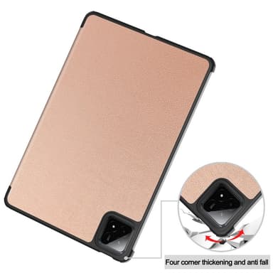 Slim Fit Cover Fodral För Xiaomi Pad 7 Auto Wake / Sleep - Rose Gold