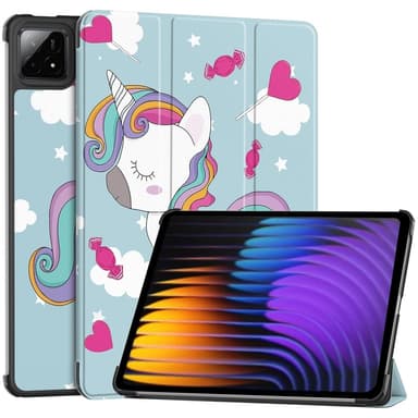 Slim Fit Cover Fodral För Xiaomi Pad 7 Auto Wake / Sleep - Unicorn