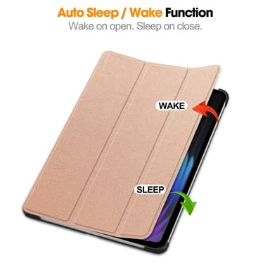 Slim Fit Cover Fodral För Xiaomi Pad 7 Auto Wake / Sleep - Rose Gold