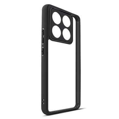 For Xiaomi 14T Pro Hybriddeksel PC+TPU Telefonbakside - Svart