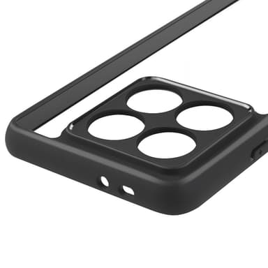 For Xiaomi 14T Pro Hybriddeksel PC+TPU Telefonbakside - Svart
