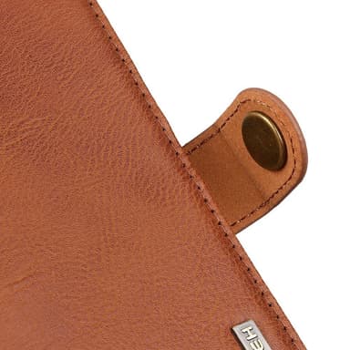 KHAZNEH Motorola Moto G55 Lommebok-deksel - Brun
