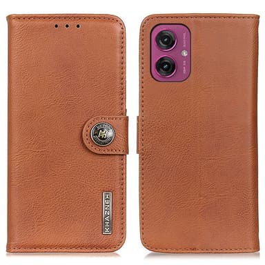 KHAZNEH Motorola Moto G55 Lommebok-deksel - Brun