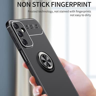 Samsung Galaxy A15 TPU skal med Finger Ring - Svart