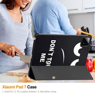Slim Fit Cover Fodral För Xiaomi Pad 7 Auto Wake / Sleep - Don't Touch Me