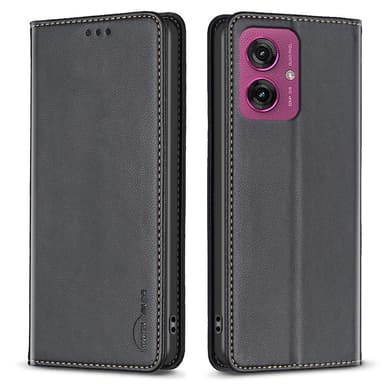 BINFEN Plånboksfodral Motorola Moto G55 - Svart