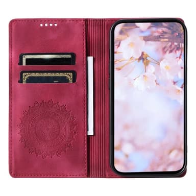 För Samsung Galaxy S25 plånboksfodral Fodral Skal Mandala blommönster