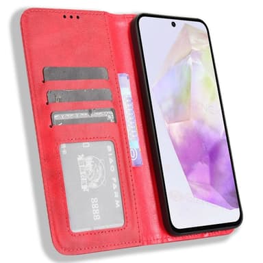 Till Samsung Galaxy A56 5G Plånboksfodral  - Röd