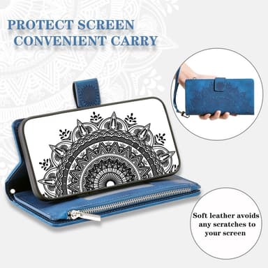 För Samsung Galaxy A26 / A16 plånboksfodral Fodral Skal Mandala blommönster